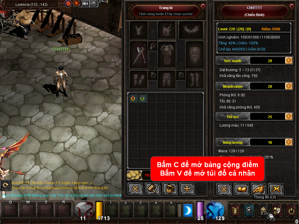 Chức năng chính của Game MU Ma Vương